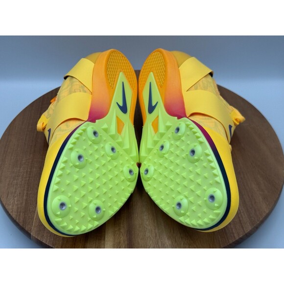 Nike Zoom Pole Vault Elite Track Citron Pulse Spikes FZ9649-800 Men’s Size 8.5